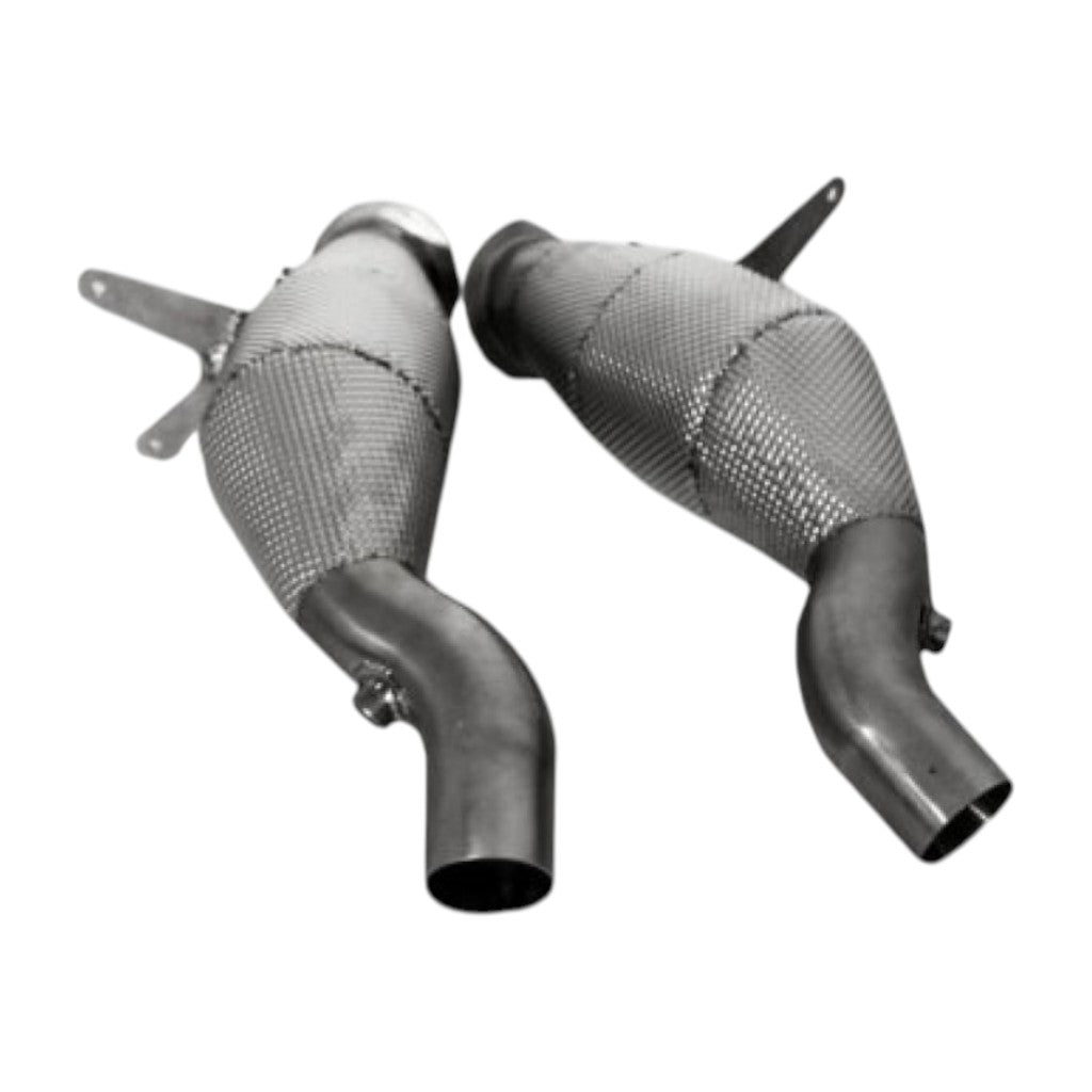 NOVITEC F1 458 25 Sport Metal Catalysts 2pcs for FERRARI 458 Speciale / Italia / Spider 2011-2015 Photo-0