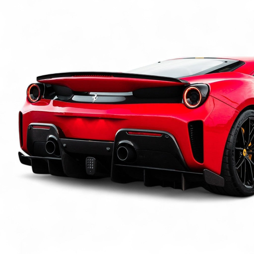 NOVITEC F1 488 59 Exhaust System, With Flap-Regulation, Gold-Plated Inconel for FERRARI 488 Pista 2018-2020 Photo-1