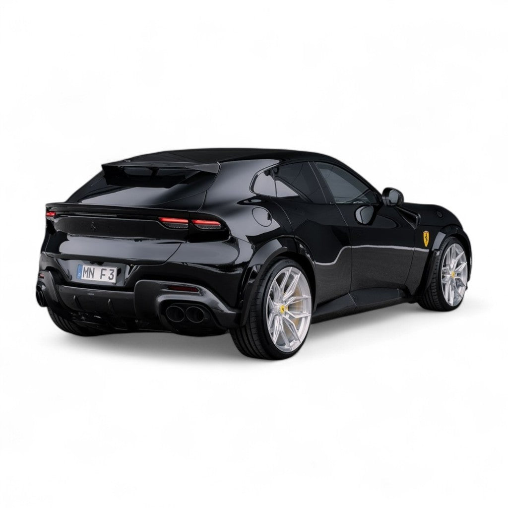 NOVITEC F1 666 17 Tailpipes, Stainless Steel, Black, 2pcs for FERRARI Purosangue 2022- Photo-1