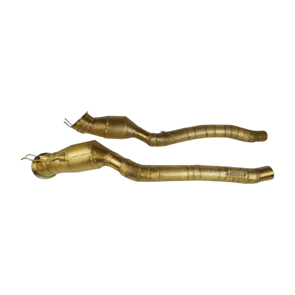 NOVITEC F1 812 76 Sport Metal Catalysts, Gold-Plated (Cars With OPF), 2pcs for FERRARI 812 Superfast / Competizione / GTS 2017-2024 Photo-0