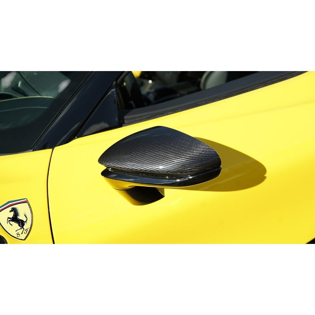 NOVITEC F6 090 27 Mirror Upper Part, Visible Carbon for FERRARI SF90 XX / SF90 2019- Photo-1
