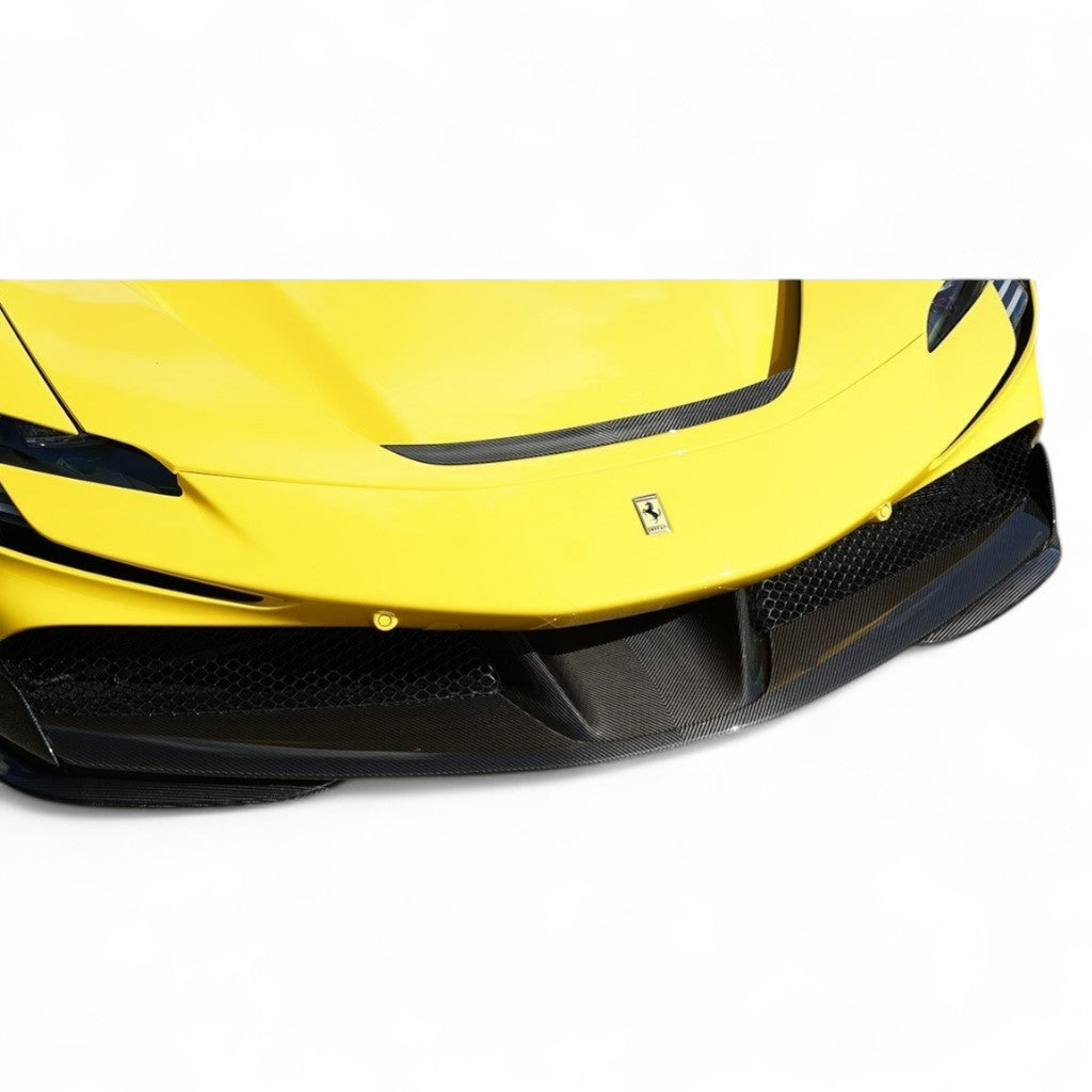 NOVITEC F6 090 30 Front Spoiler-Lip, Visible Carbon for FERRARI SF90 2019- Photo-1
