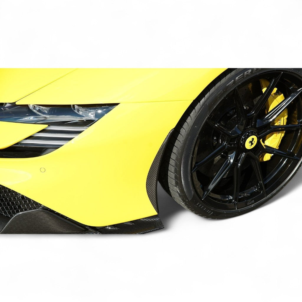 NOVITEC F6 090 32 Front Bumper Attachment Lateral, Visible Carbon for FERRARI SF90 2019- Photo-1