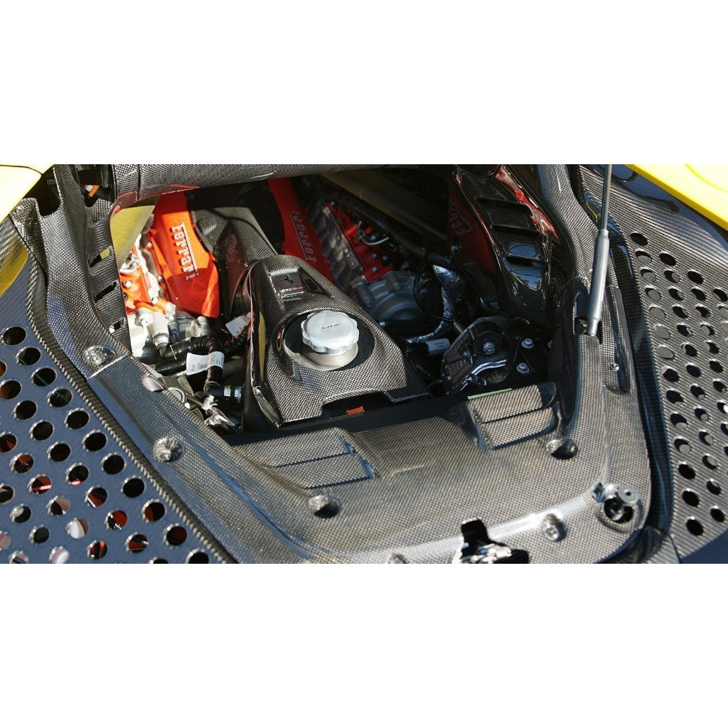 NOVITEC F6 090 50 Cover Engine Bay, Visible Carbon for FERRARI SF90 Spider 2019- Photo-1