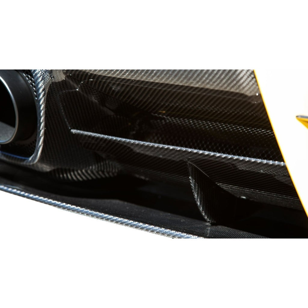 NOVITEC F6 222 36 Diffuser Fins, Visible Carbon for FERRARI F12 2012-2017 Photo-1