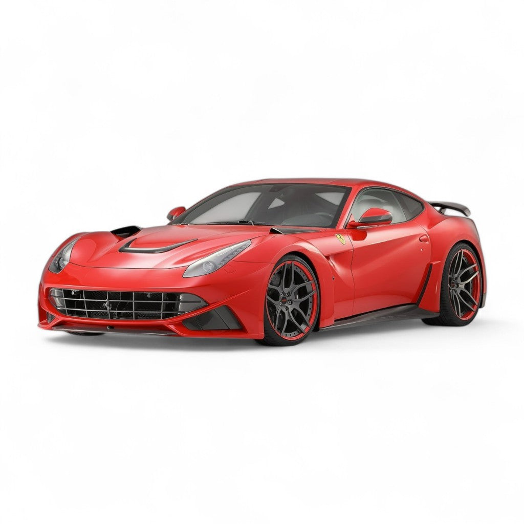 NOVITEC F6 222 45 Air-Intakes Engine Bonnet N-Largo, Visible Carbon for FERRARI F12 2012-2017 Photo-1