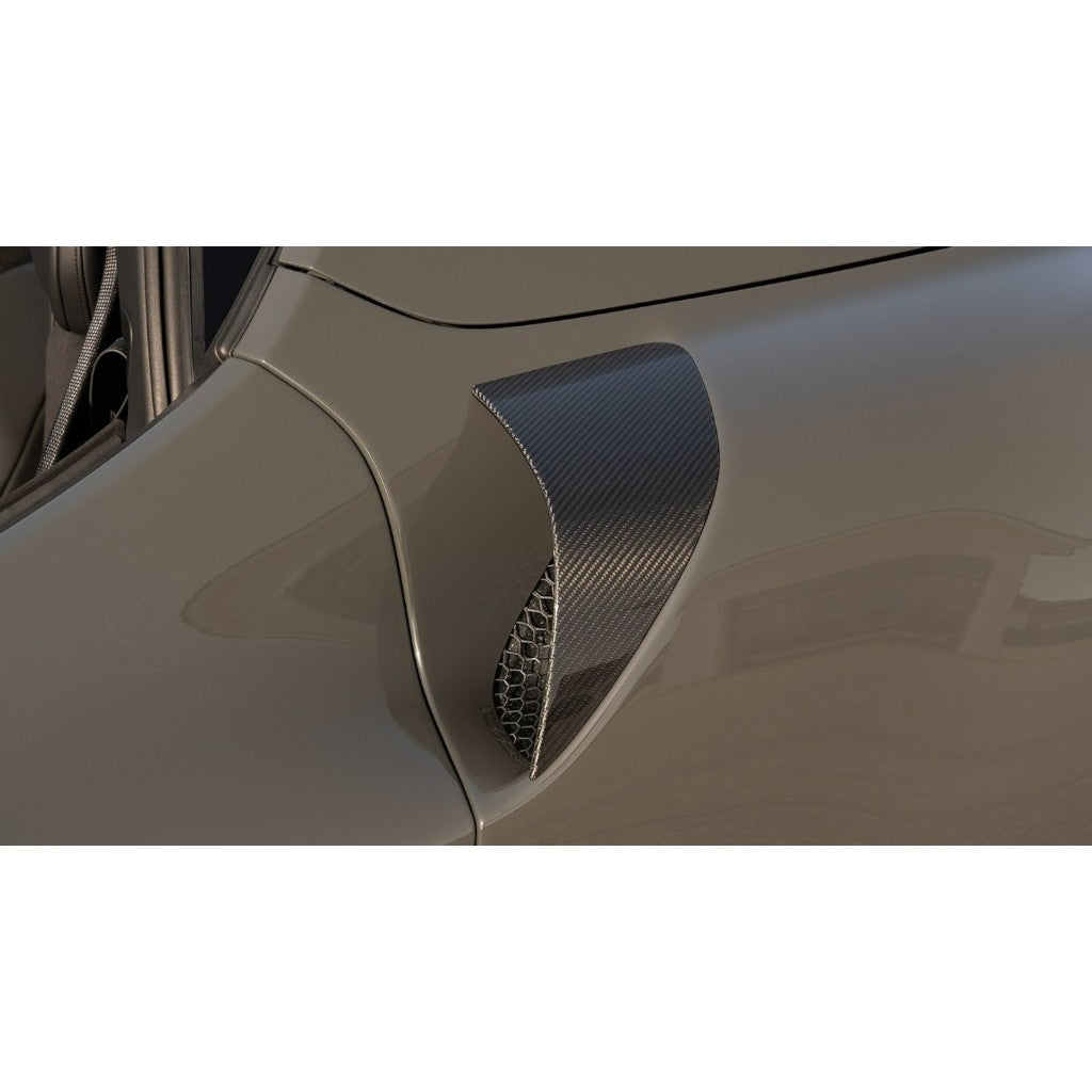 NOVITEC F6 296 23 Air-Intake Side, Visible Carbon for FERRARI 296 2021- Photo-1