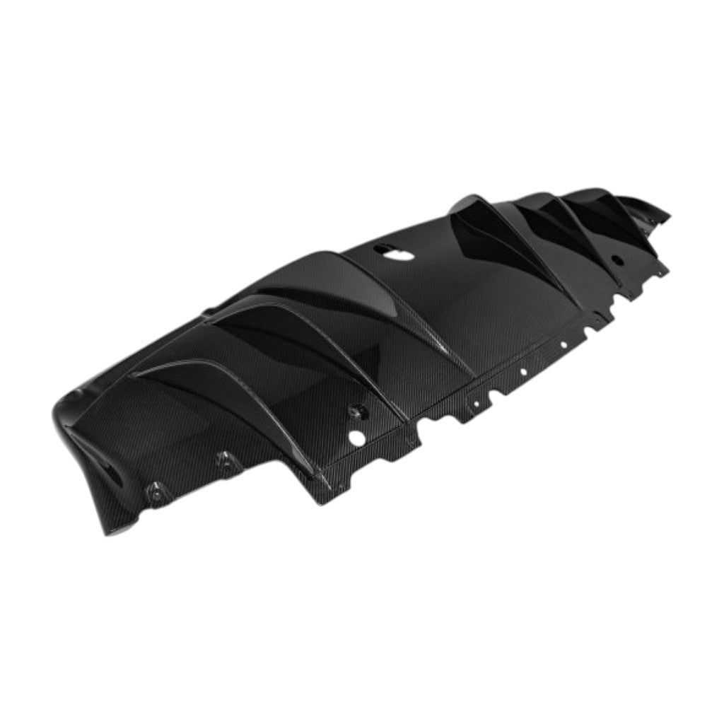 NOVITEC F6 296 55 Diffuser, Visible Carbon (Original Look) for FERRARI 296 2021- Photo-0