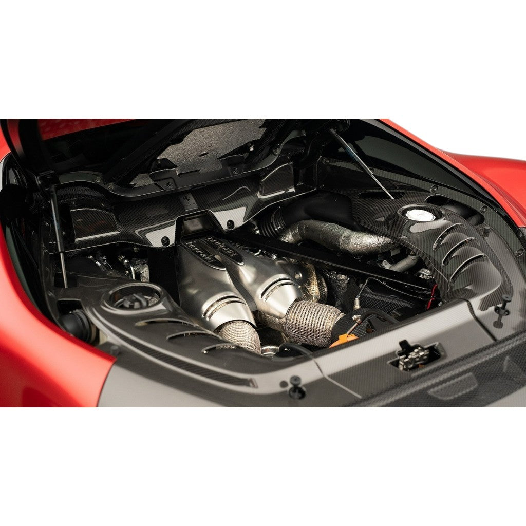 NOVITEC F6 296 57 Engine Bay Cover, Visible Carbon GTB for FERRARI 296 2021- Photo-1