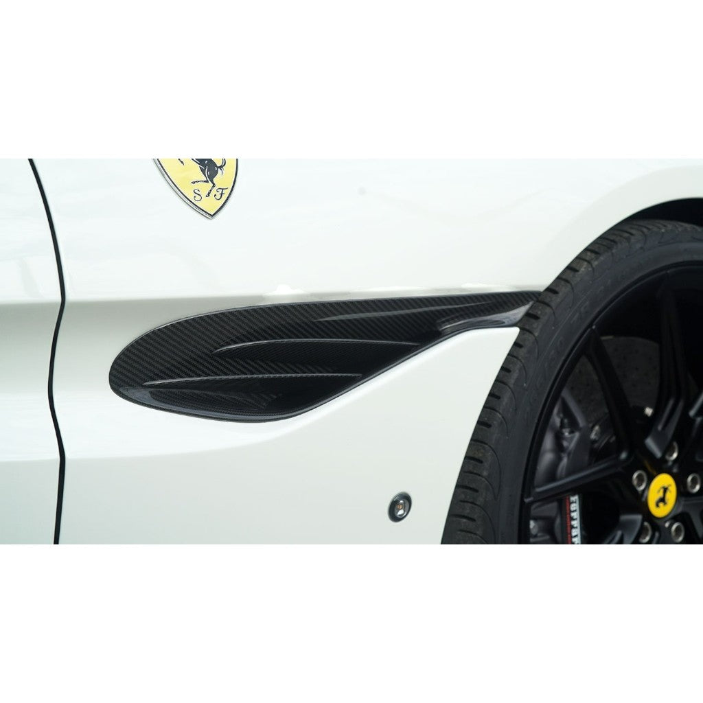 NOVITEC F6 333 44 Air-Inlet Front Fender, Visible Carbon for FERRARI Portofino / Portofino M 2017-2023 Photo-1
