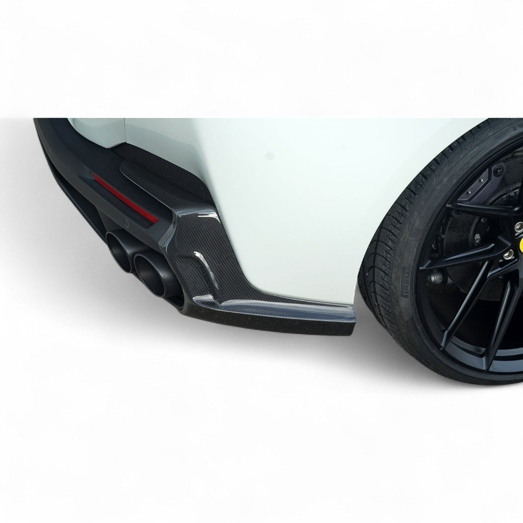 NOVITEC F6 333 45 Attachment for Rear Bumper, Visible Carbon for FERRARI Portofino 2017-2023 Photo-1