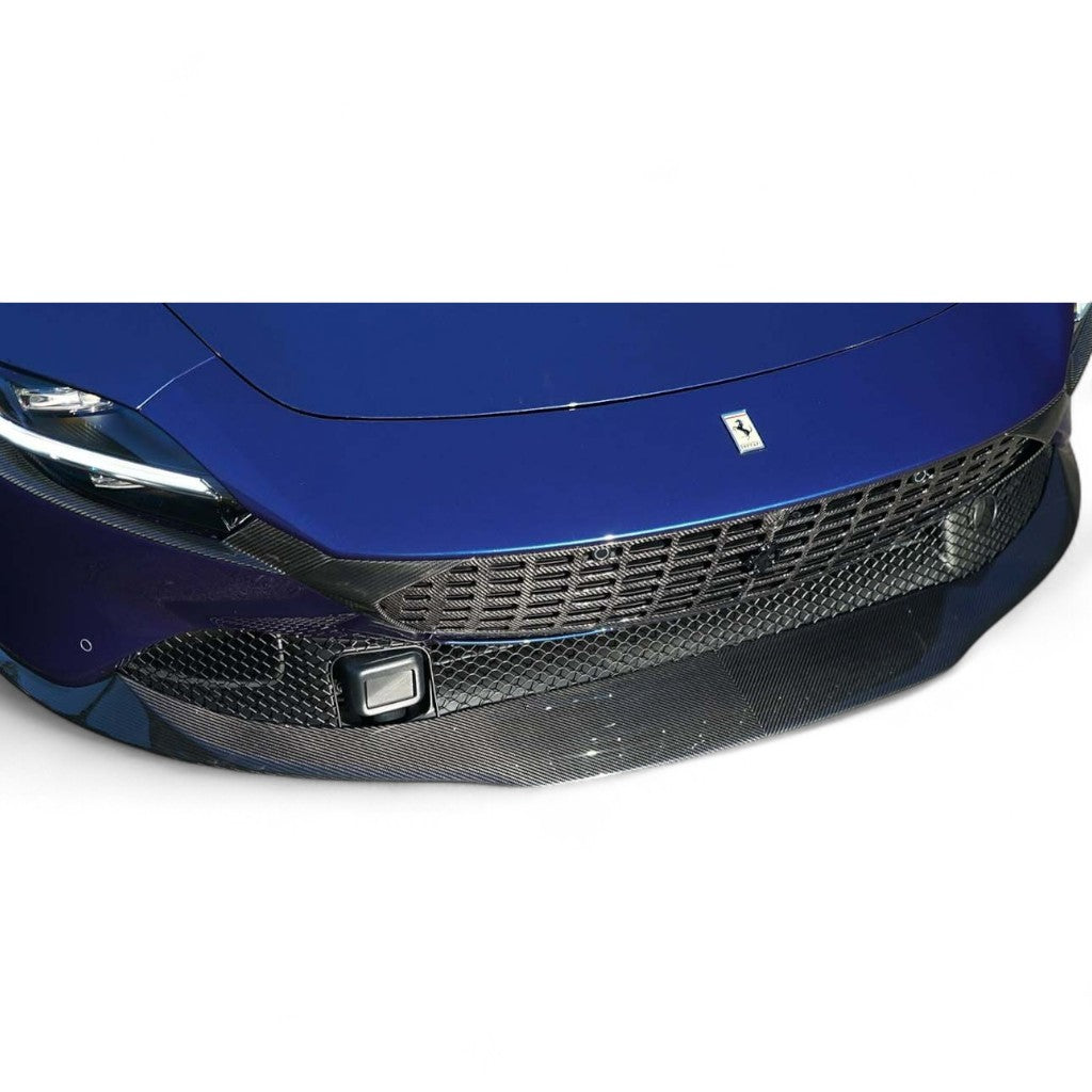 NOVITEC F6 333 60 Front Spoiler Lip, Visible Carbon for FERRARI Roma 2020- Photo-1