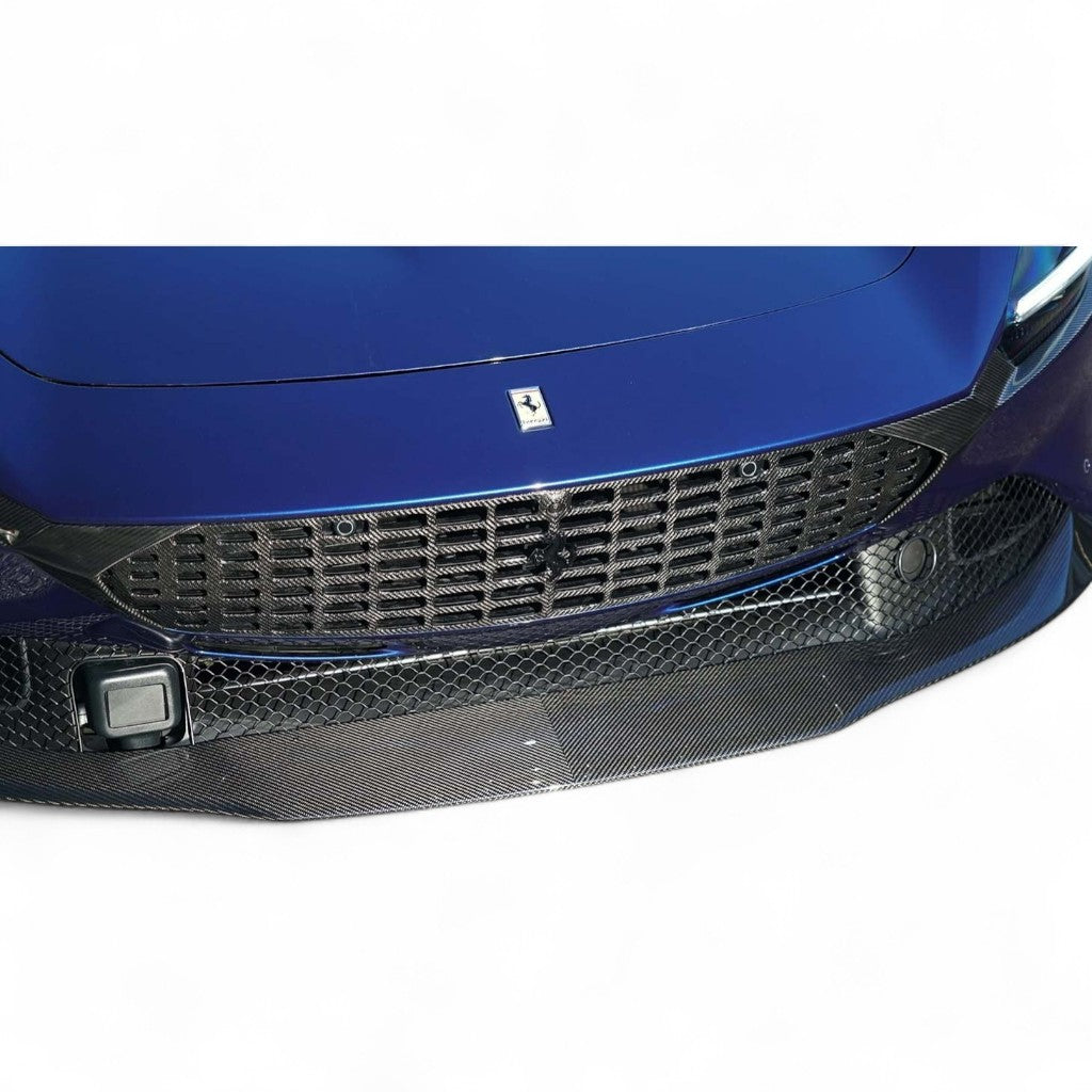 NOVITEC F6 333 62 Front Grill, Visible Carbon for Cars With Camera for FERRARI Roma 2020- Photo-1