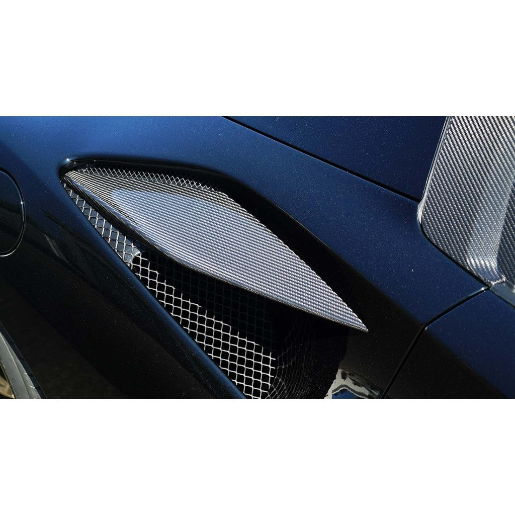 NOVITEC F6 444 34 Air-Guide Side Wall, Visible Carbon for FERRARI F8 2019- Photo-1