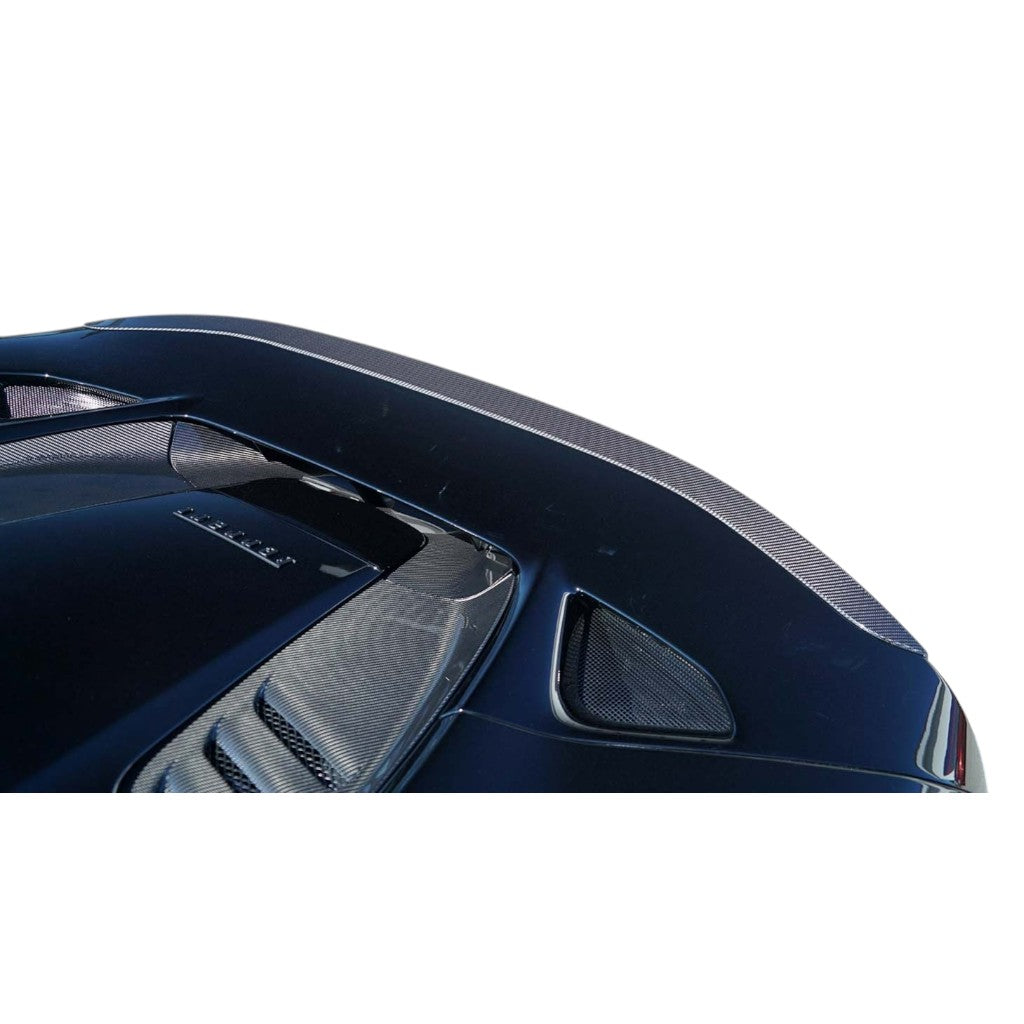 NOVITEC F6 444 38 Rear Spoiler Lip, Visible Carbon for FERRARI F8 2019- Photo-1
