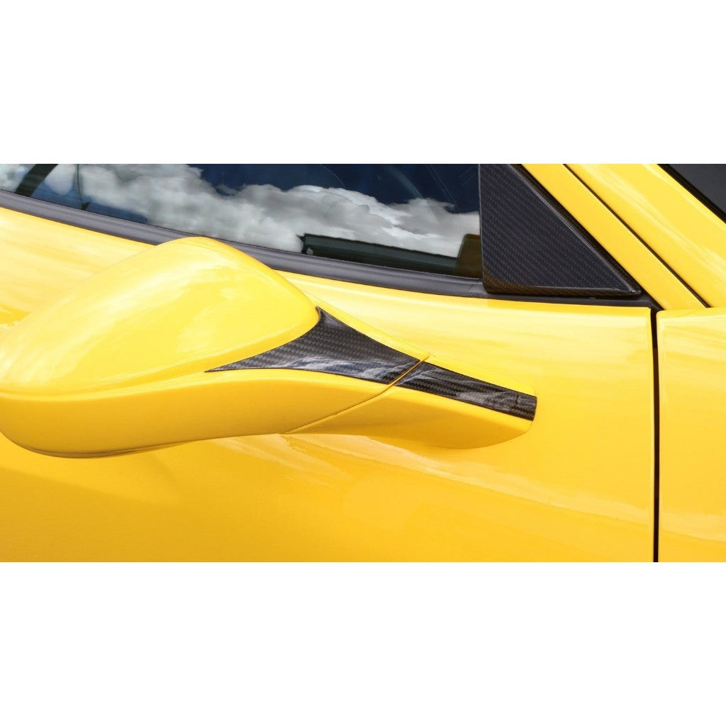 NOVITEC F6 488 40 Cover for Mirrors (Set), Visible Carbon for FERRARI 488 2015-2019 Photo-1