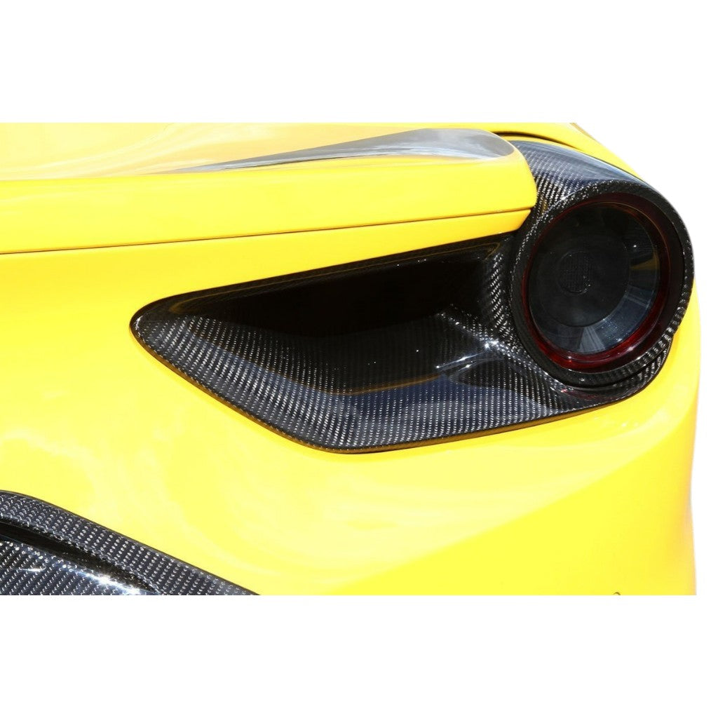NOVITEC F6 488 50 Rear Air-Outlet Side (Set), Visible Carbon for FERRARI 488 2015-2019 Photo-1