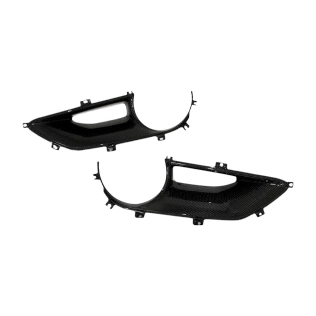 NOVITEC F6 488 50 Rear Air-Outlet Side (Set), Visible Carbon for FERRARI 488 2015-2019 Photo-0