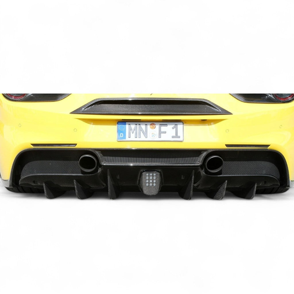NOVITEC F6 488 51 Diffuser, Visible Carbon for FERRARI 488 2015-2019 Photo-1