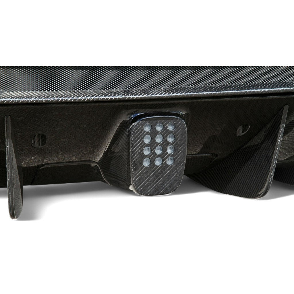 NOVITEC F6 488 56 Cover Fog-Light, Visible Carbon (Cars With Rearview-Camera) for FERRARI 488 2015-2019 Photo-1