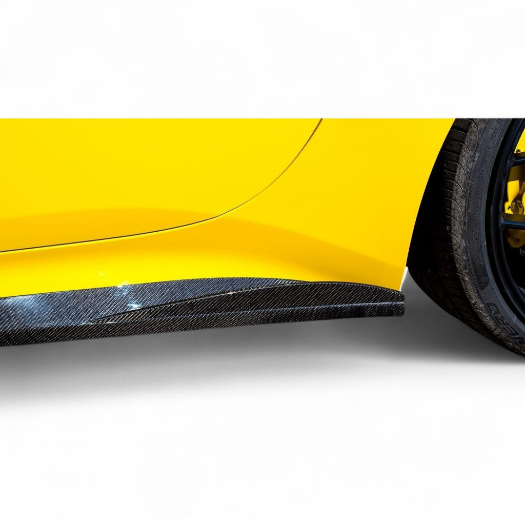 NOVITEC F6 888 75 Fins for Side Panels, Visible Carbon for FERRARI California 2008-2017 Photo-1
