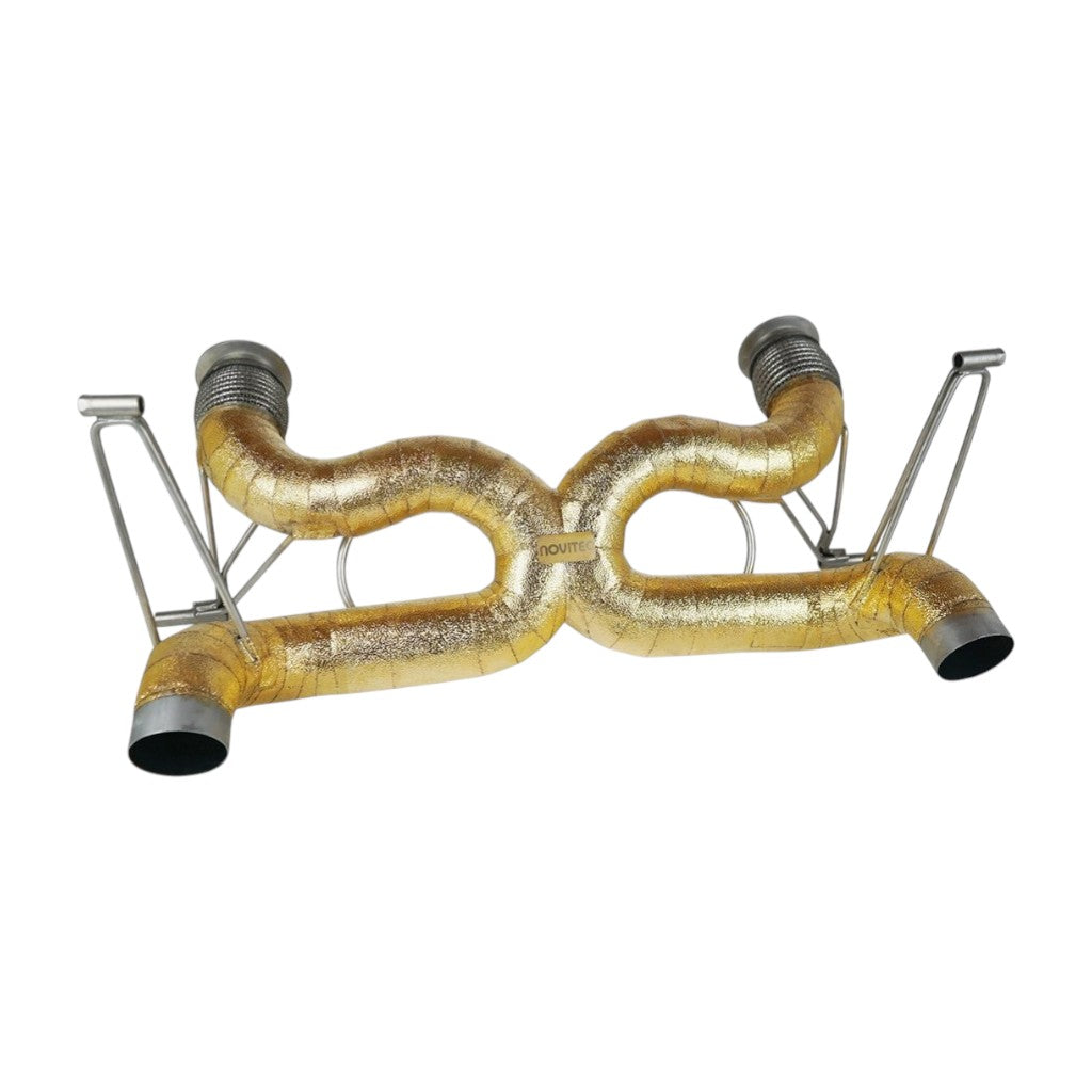 NOVITEC L1 222 75 Exhaust System Race, Without Flap-Regulation, Gold-Plated Inconel for LAMBORGHINI Huracan Evo / Tecnica / Performante / STO / Sterrato Photo-0