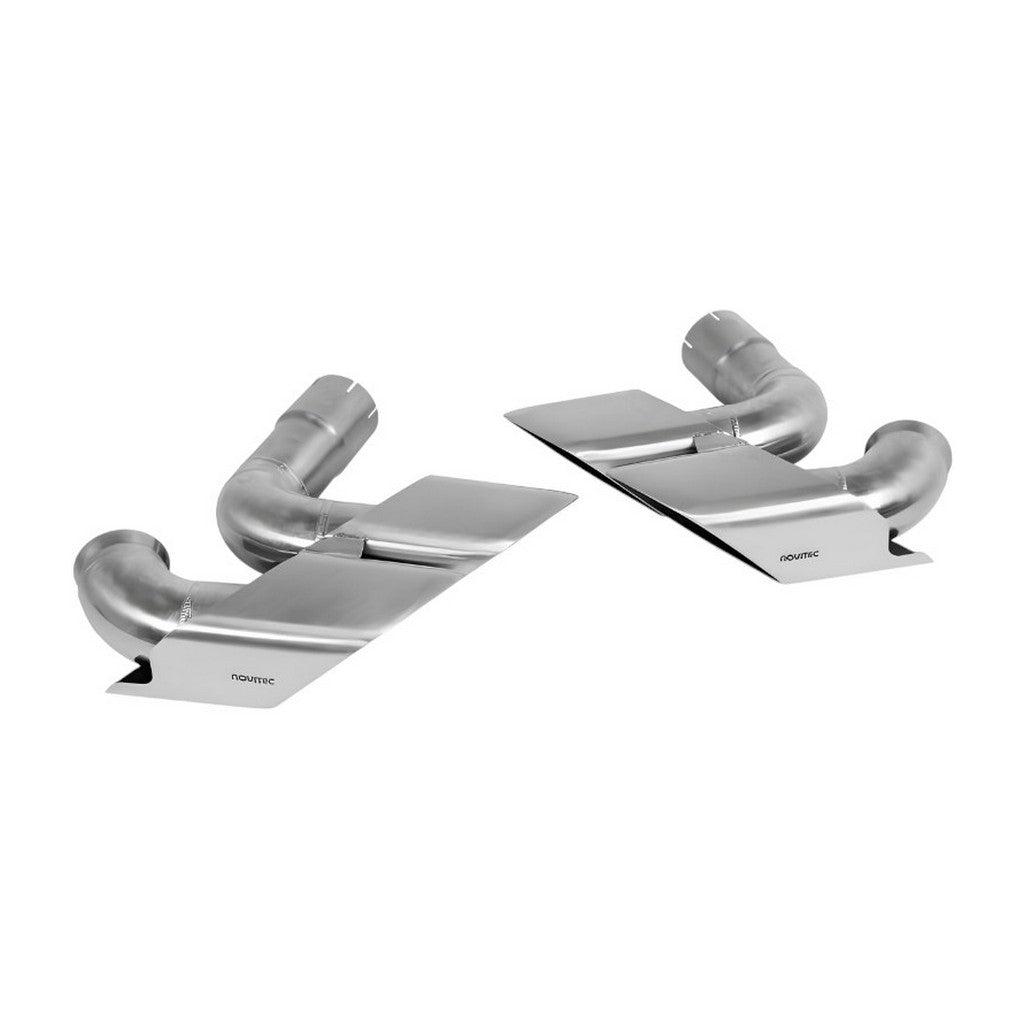 NOVITEC L1 333 85 Tailpipes, Brushed Stainless Steel, 4pcs for LAMBORGHINI Urus SE 2024- Photo-0