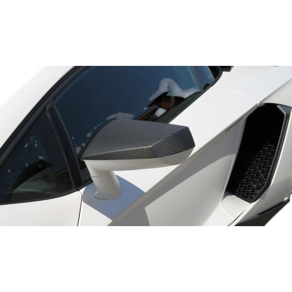 NOVITEC L6 111 41 Mirror Covers, Visible Carbon for LAMBORGHINI Aventador Coupe / Roadster 2011-2021 Photo-1