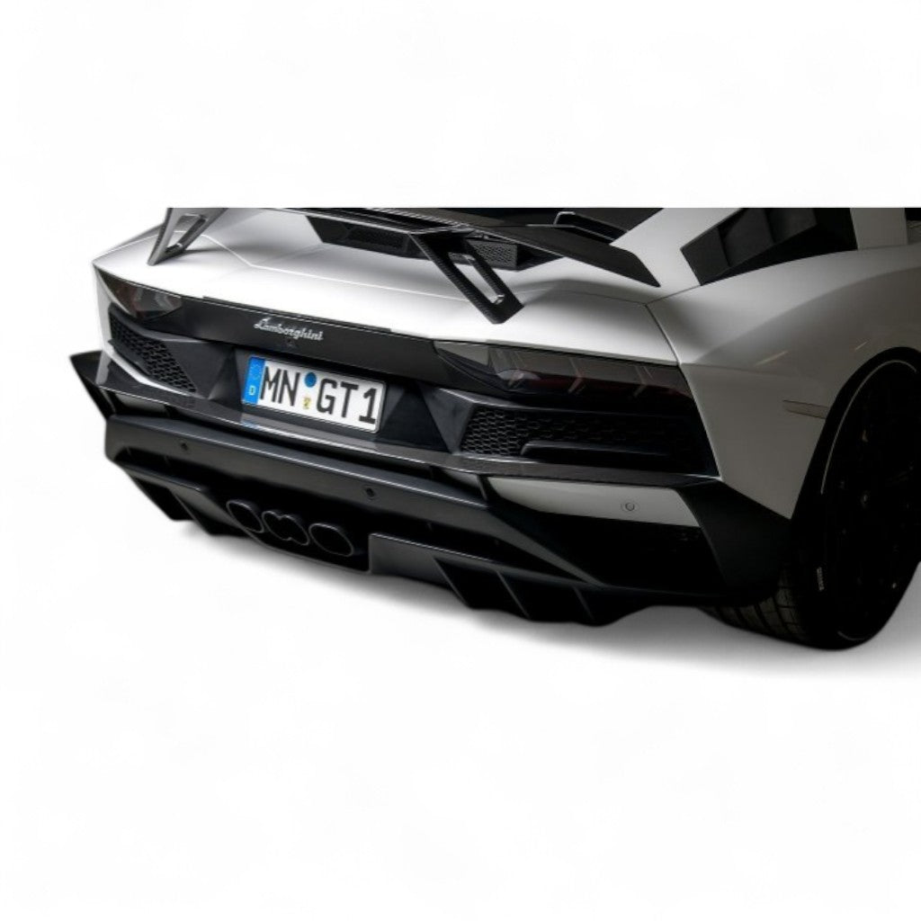 NOVITEC L6 111 62 Diffuser-Bars Rear Bumper, Visible Carbon for LAMBORGHINI Aventador S Coupe / Roadster 2016-2021 Photo-1