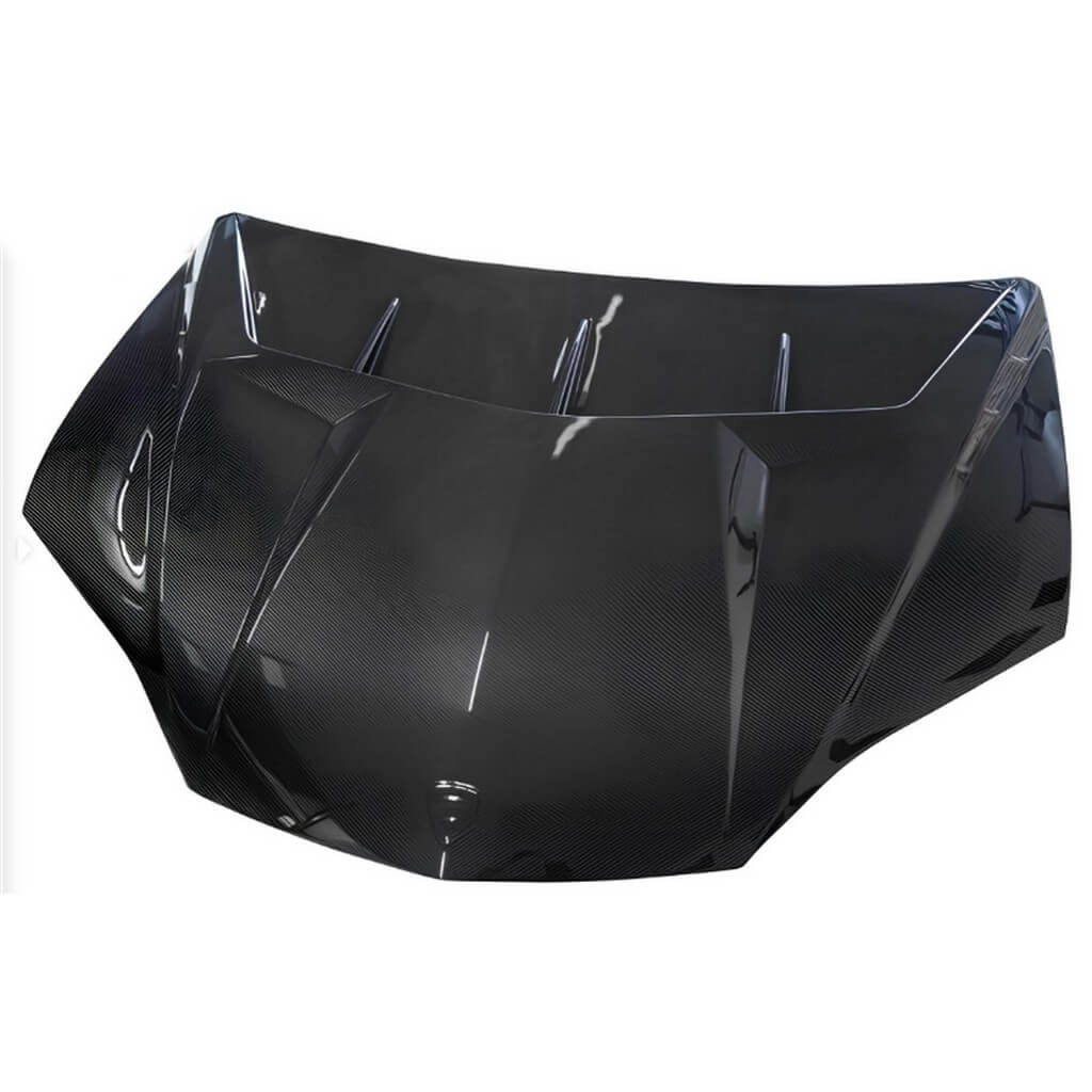 NOVITEC L6 333 28 Engine Bonnet, Primed for Painting / Partial Visible Carbon for LAMBORGHINI Urus SE 2024- Photo-0