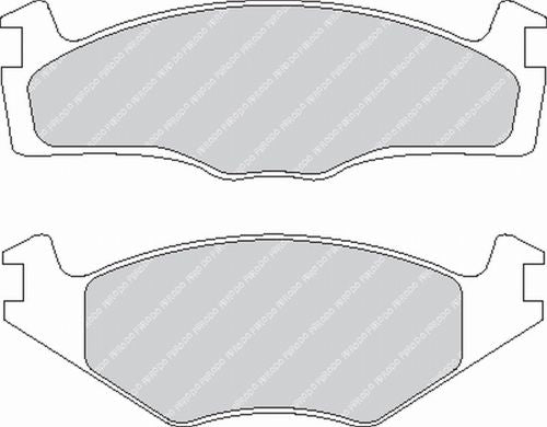 FERODO FCP392R Front Brake Pads DS3000 for VW Golf GTI (Mk1 / Mk2) Photo-0
