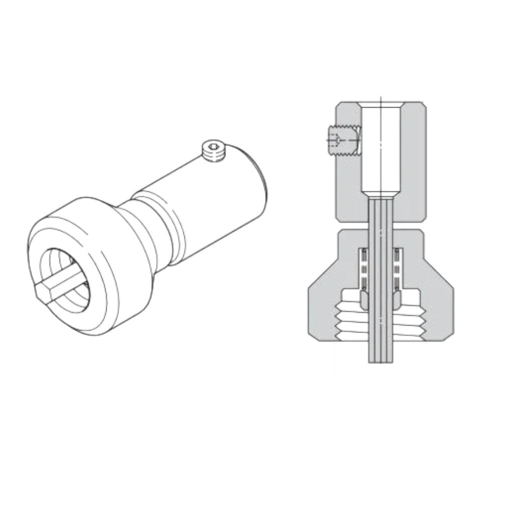 OHLINS 24631-03 Rebound Adjuster (H= 29mm, D= 18mm, T=M10x1.25) Photo-0