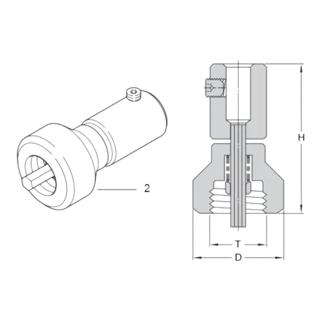 OHLINS 24631-03 Rebound Adjuster (H= 29mm, D= 18mm, T=M10x1.25) Photo-1