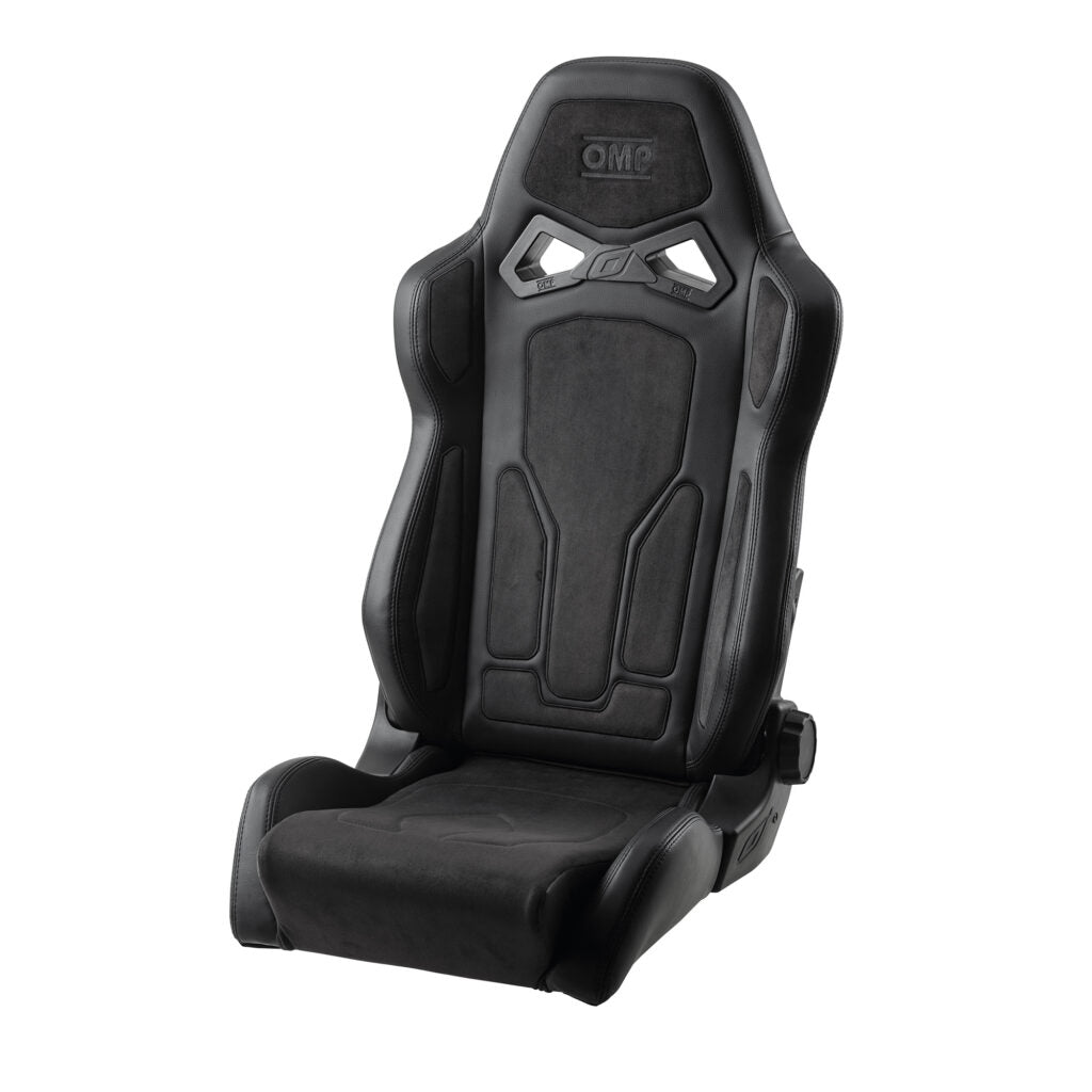 OMP HA0-0833-A01-071 Reclining Comfort Racing Seat RTS, Black Photo-0