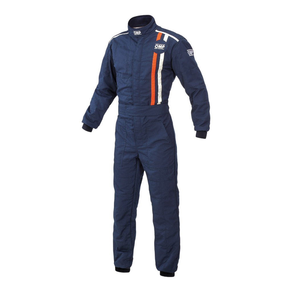 OMP IA0-1816-C01-042-58 Racing Suit Classic MY2021, FIA 8856-2018, Navy Blue, Size 58 Photo-0