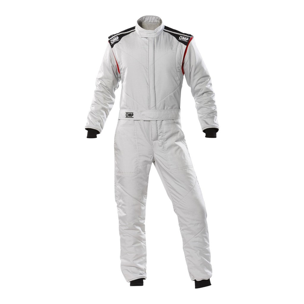OMP IA0-1828-E01-083-54 Racing Suit First-S MY2020, FIA 8856-2018, Silver, Size 54 Photo-0