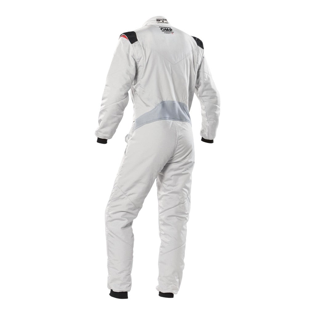 OMP IA0-1828-E01-083-54 Racing Suit First-S MY2020, FIA 8856-2018, Silver, Size 54 Photo-1
