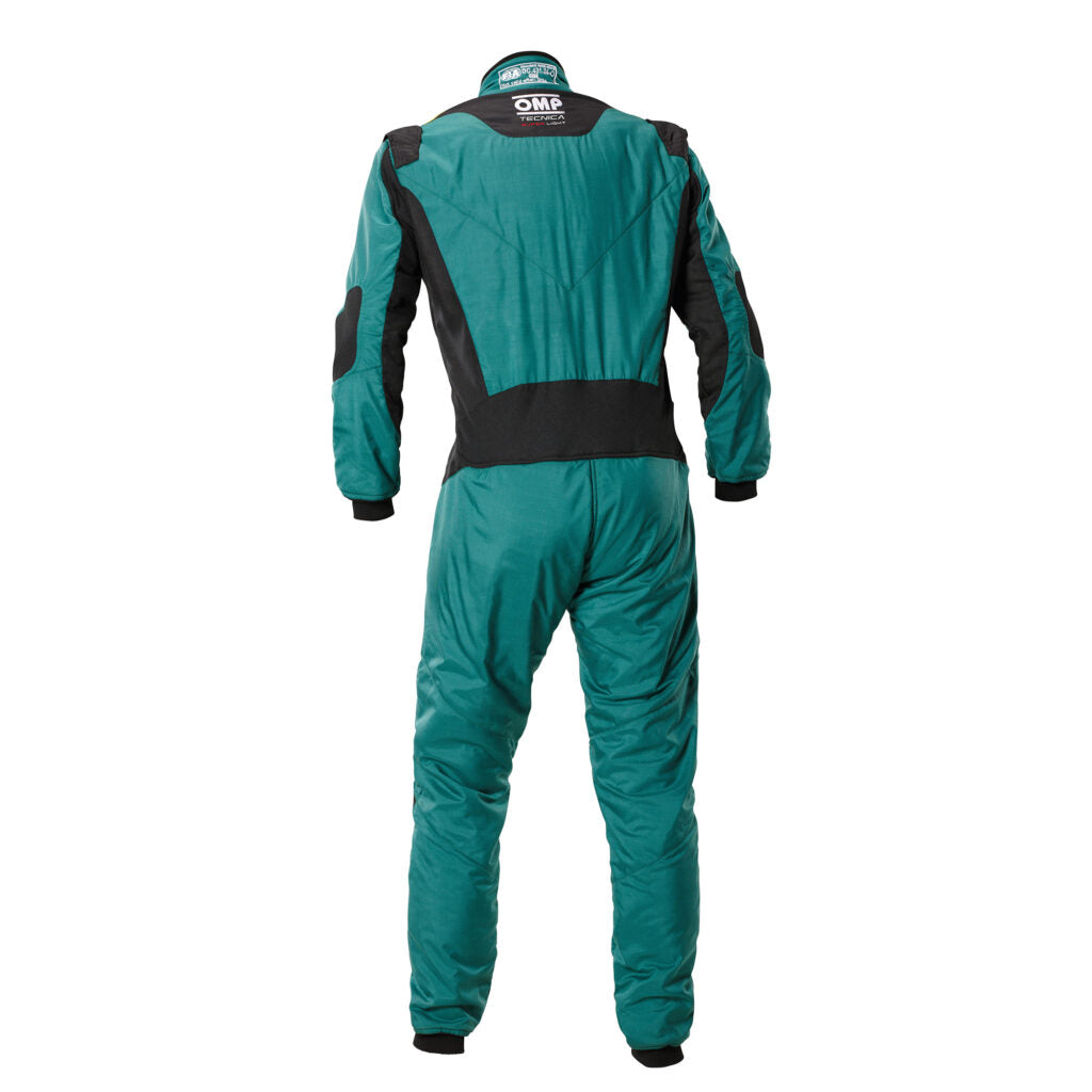 OMP IA0-1870-A01-031-54 Racing Suit Tecnica (Super Light), FIA 8856-2018, Green / Fluo Yellow, Size 54 Photo-1