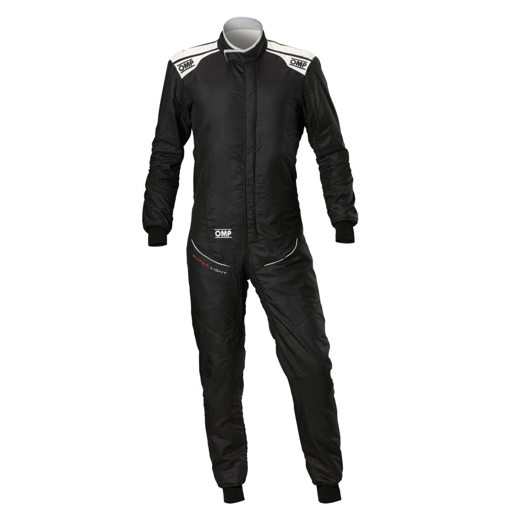 OMP IA0-1870-A01-171-52 Racing Suit Tecnica (Super Light), FIA 8856-2018, Black / Silver, Size 52 Photo-0