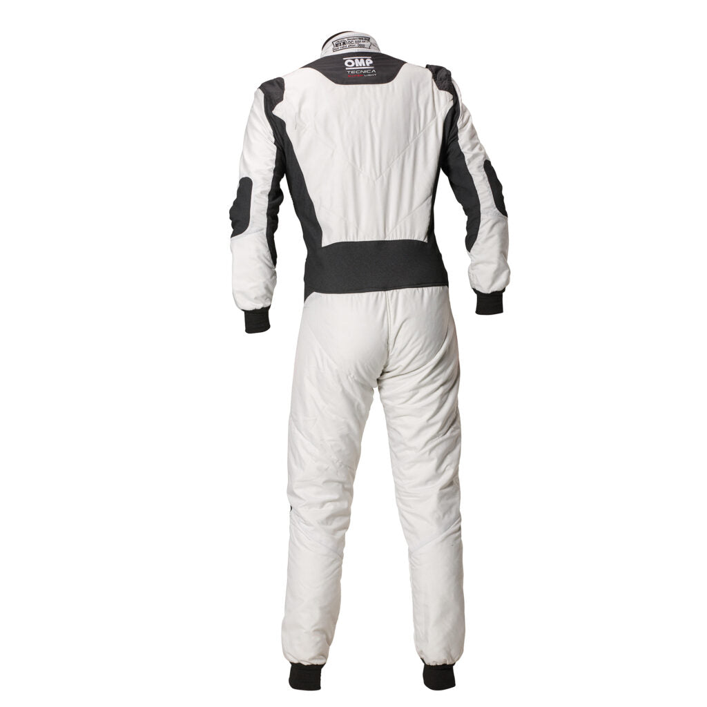 OMP IA0-1870-A01-373-56 Racing Suit Tecnica (Super Light), FIA 8856-2018, White / Anthracite, Size 56 Photo-1