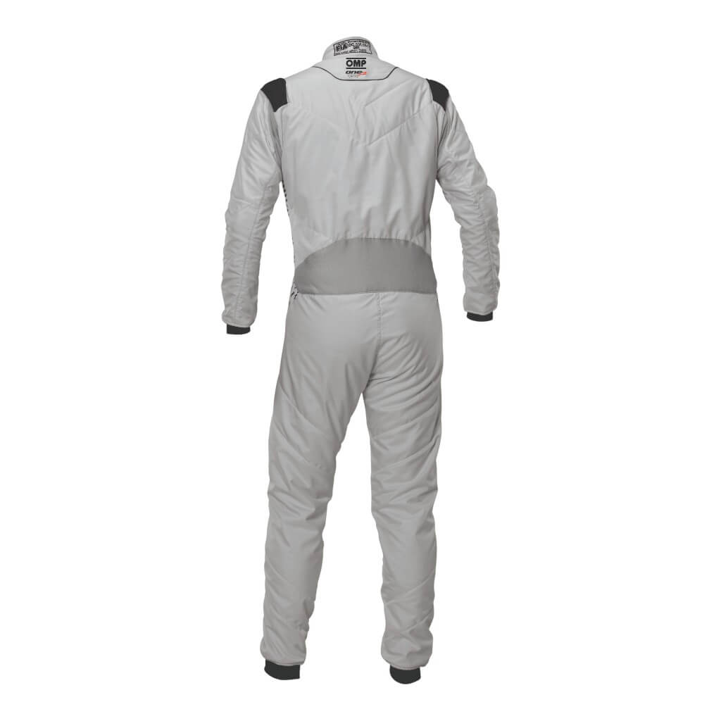 OMP IA0-1876-A01-189-46 Racing Suit One-S Air, FIA 8856-2018, Silver/Black, Size 46 Photo-1