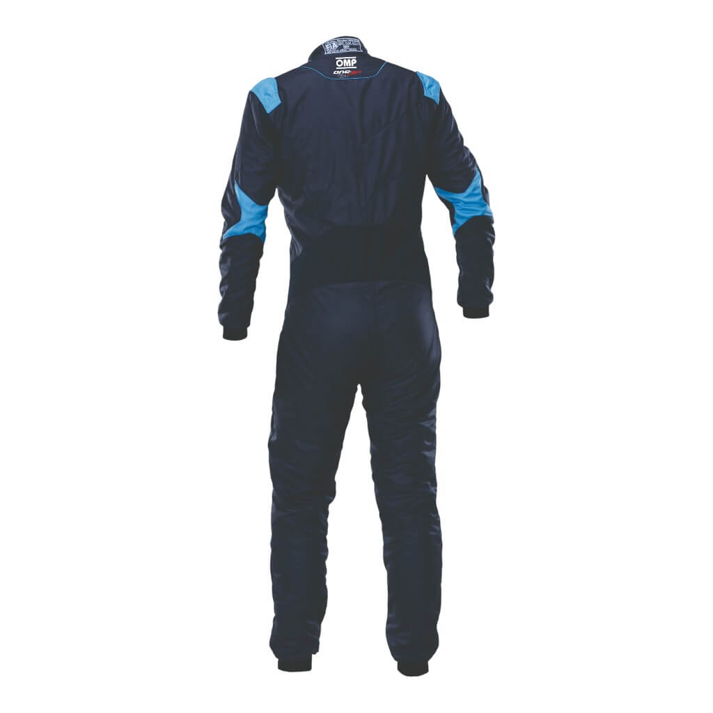 OMP IA0-1879-A01-244-52 Racing Suit One Evo Air, FIA 8856-2018, Navy Blue/Cool Blue, Size 52 Photo-1
