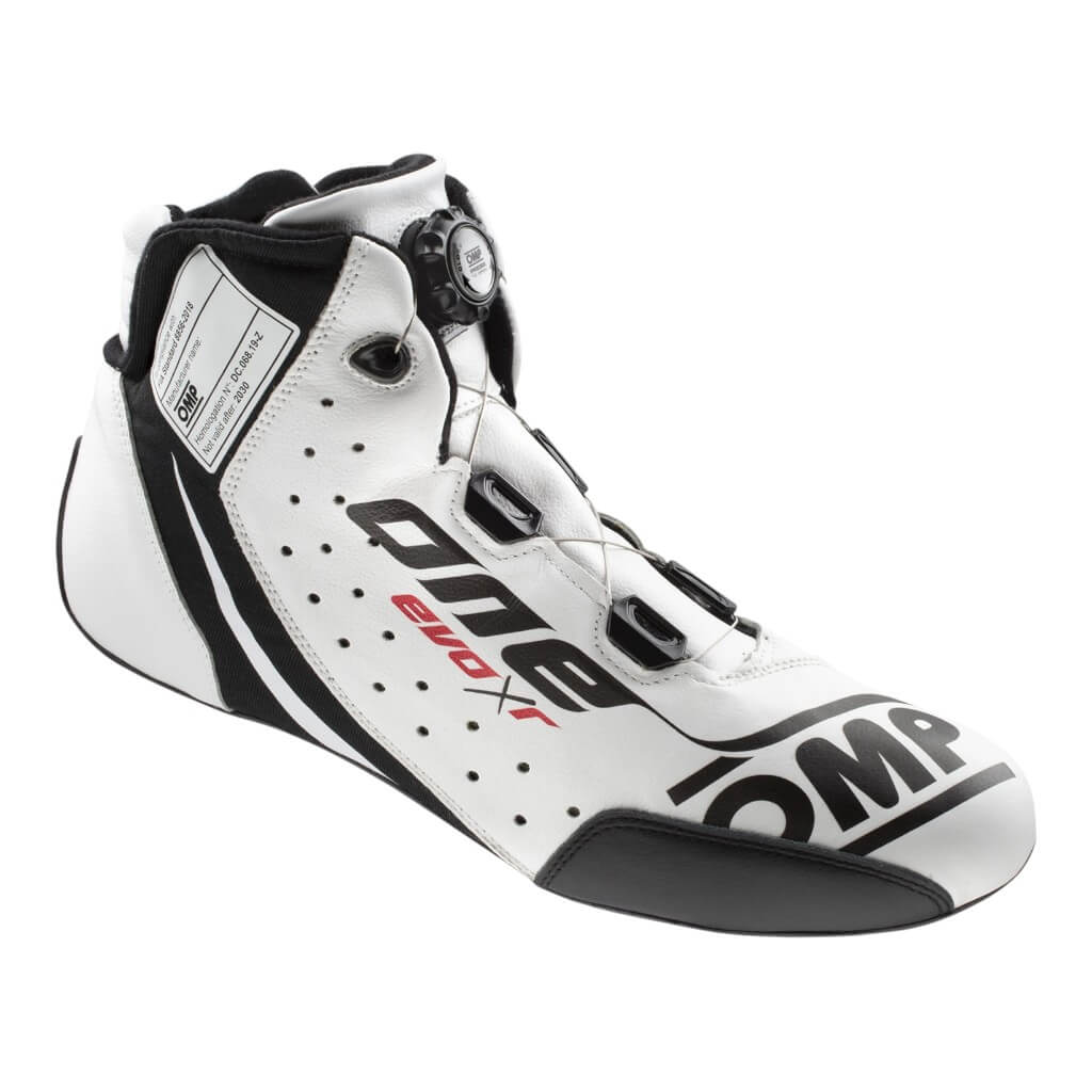 OMP IC0-0805-B01-020-46 Racing Shoes One Evo X R, FIA 8856-2018, White, Size 46 Photo-0