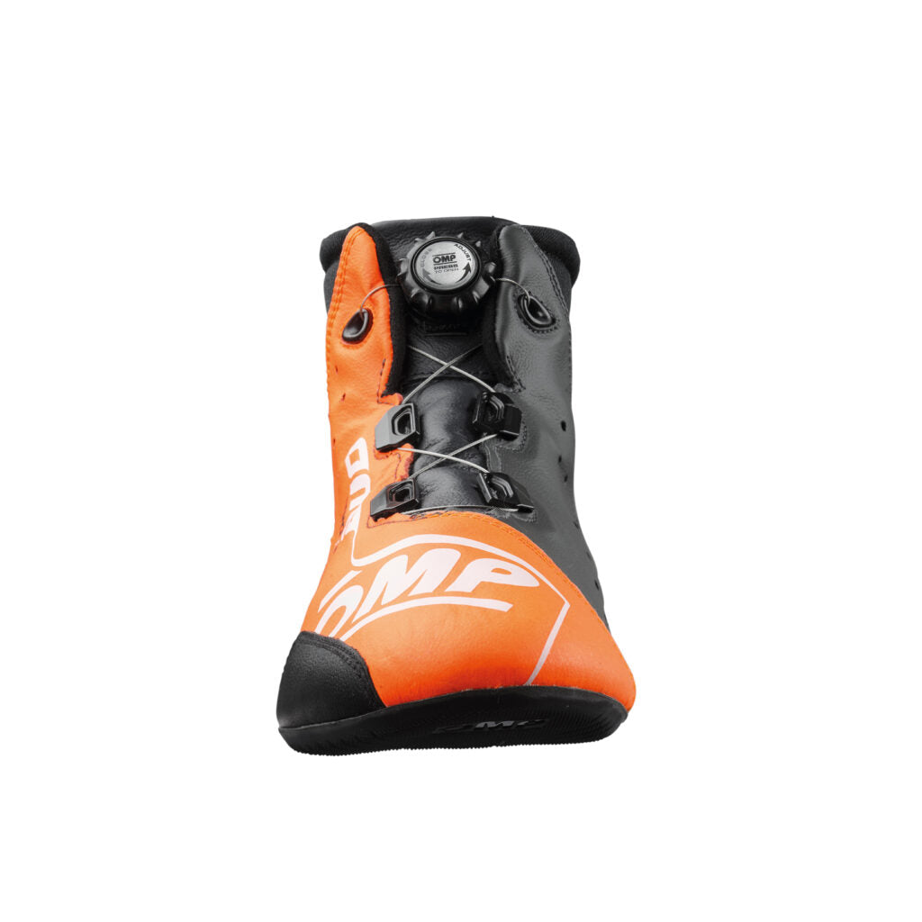 OMP IC0-0805-B01-096-43 Racing Shoes One Evo X R, FIA 8856-2018, Orange / Anthracite, Size 43 Photo-2