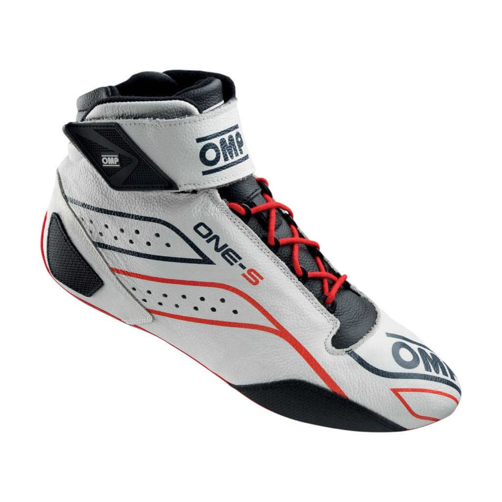 OMP IC0-0822-A03-020-45 Racing Shoes One-S, FIA 8856-2018/SFI, White, Size 45 Photo-0
