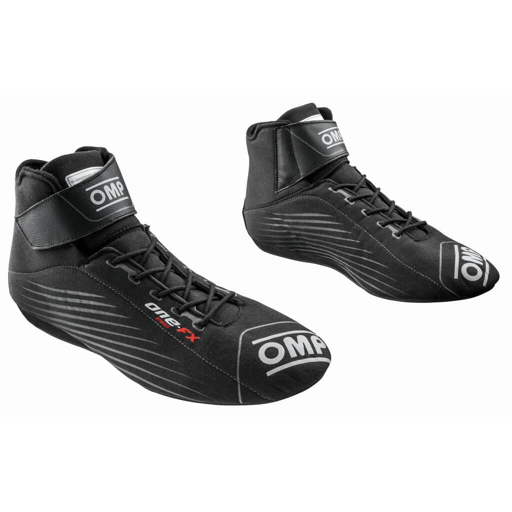 OMP IC0-0831-A03-071-42 Racing Shoes One Evo FX, FIA 8856-2018/SFI, Black, Size 42 Photo-0