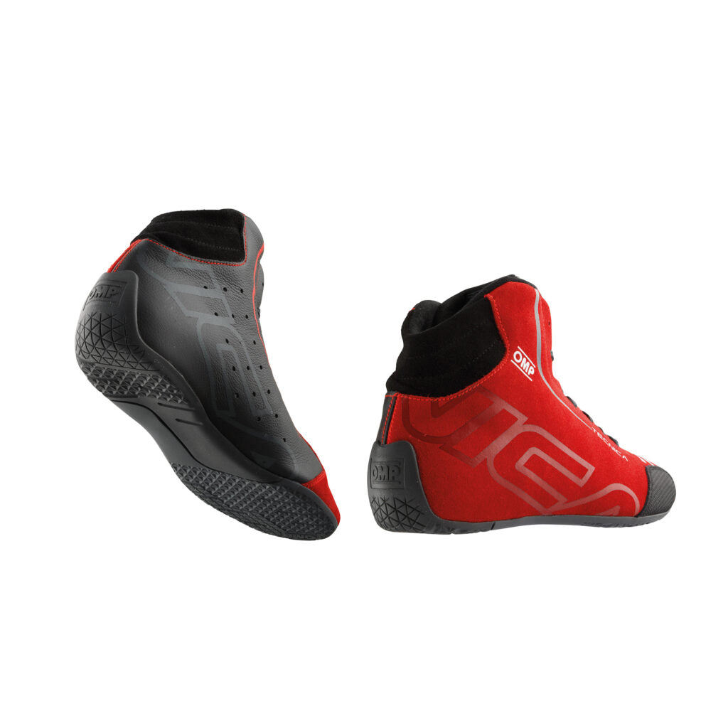 OMP IC0-0836-A01-073-39 Racing Shoes Tecnica My2025, FIA 8856-2018, Black / Red, Size 39 Photo-1