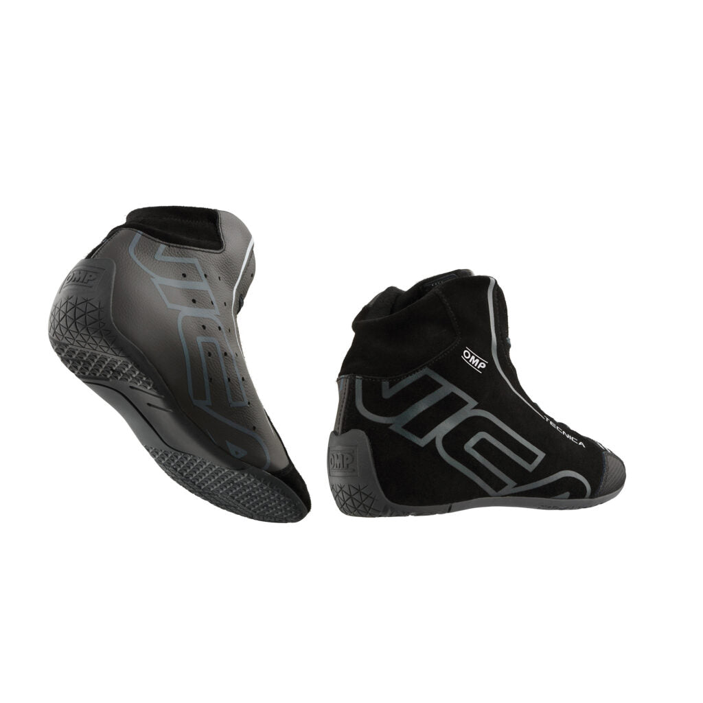 OMP IC0-0836-A01-077-37 Racing Shoes Tecnica My2025, FIA 8856-2018, Black / Anthracite, Size 37 Photo-1