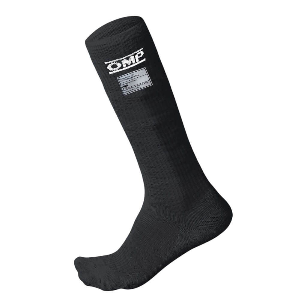 OMP IE0-0766-A01-071-L Racing Socks One MY2021, FIA 8856-2018, Black, Size L Photo-0