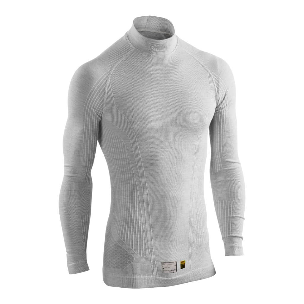 OMP IE0-0803-A01-025-XSS Underwear Top Tecnica Evo MY2026, FIA 8856-2018, Silver, Size XS/S Photo-0